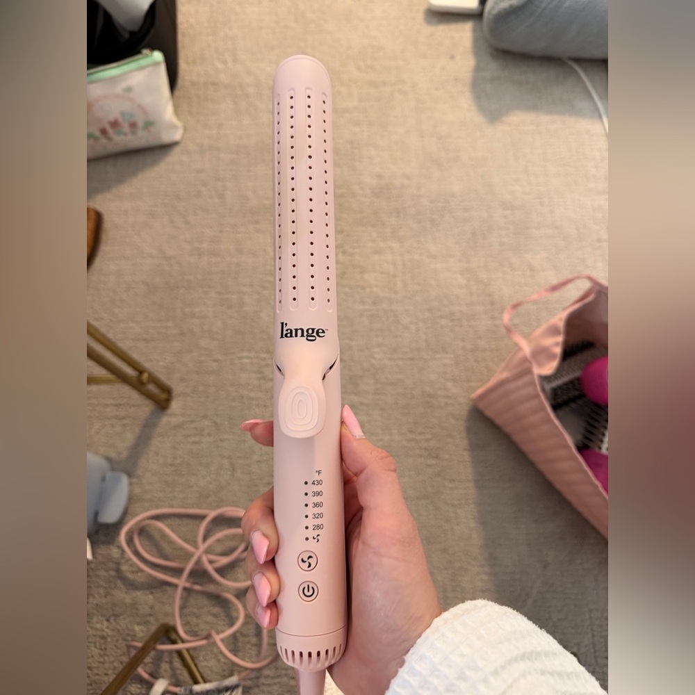 L’ange Pink Hair Straightener+Curler